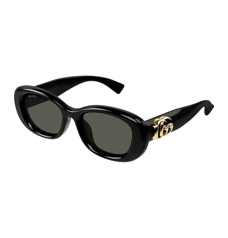 Овални слънчеви очила с масивни рамки Gucci