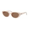 Овални слънчеви очила с плътен цвят Ray-Ban