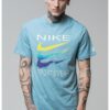 Памучна тениска с контрастен принт Nike