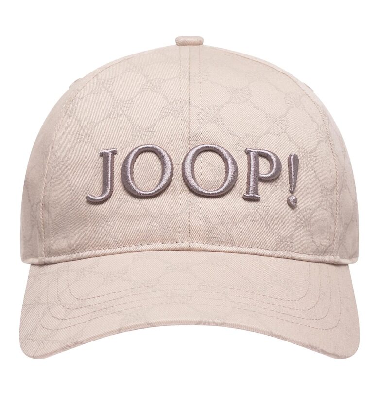 Памучна шапка с бродирано лого Joop