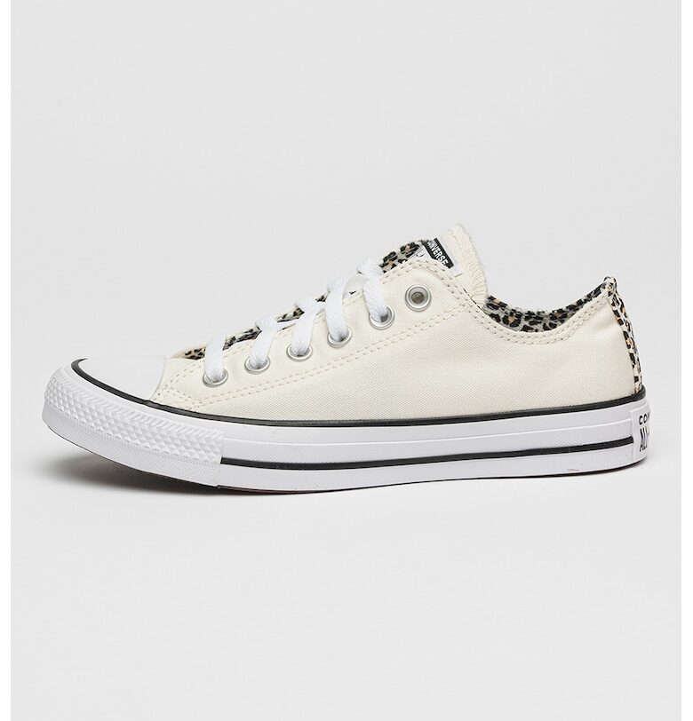 Платнени тренировъчни обувки с животинска шарка с нисък профил Converse