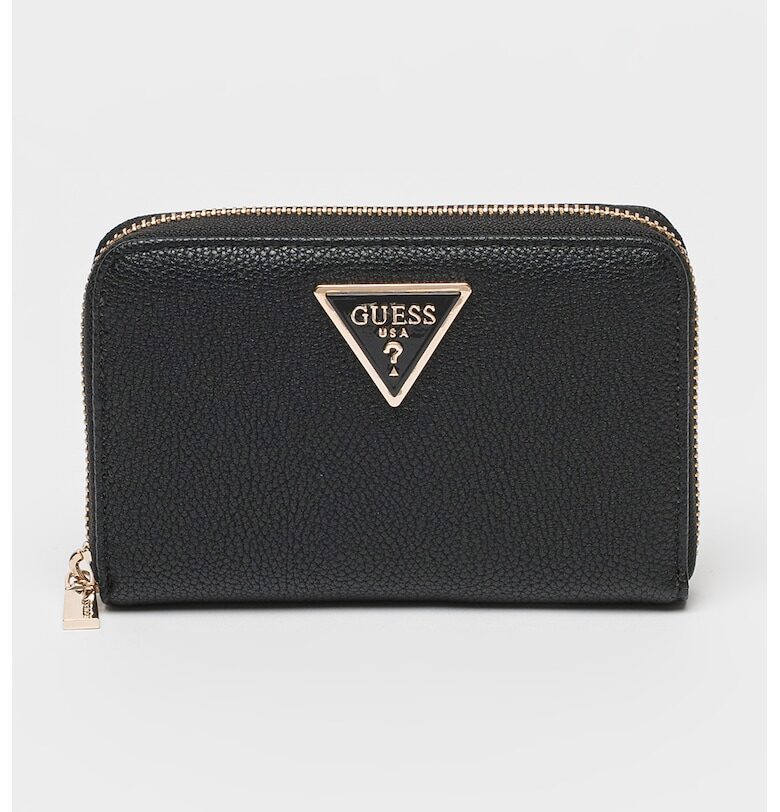 Портмоне Laurel от еко кожа с цип и лого GUESS