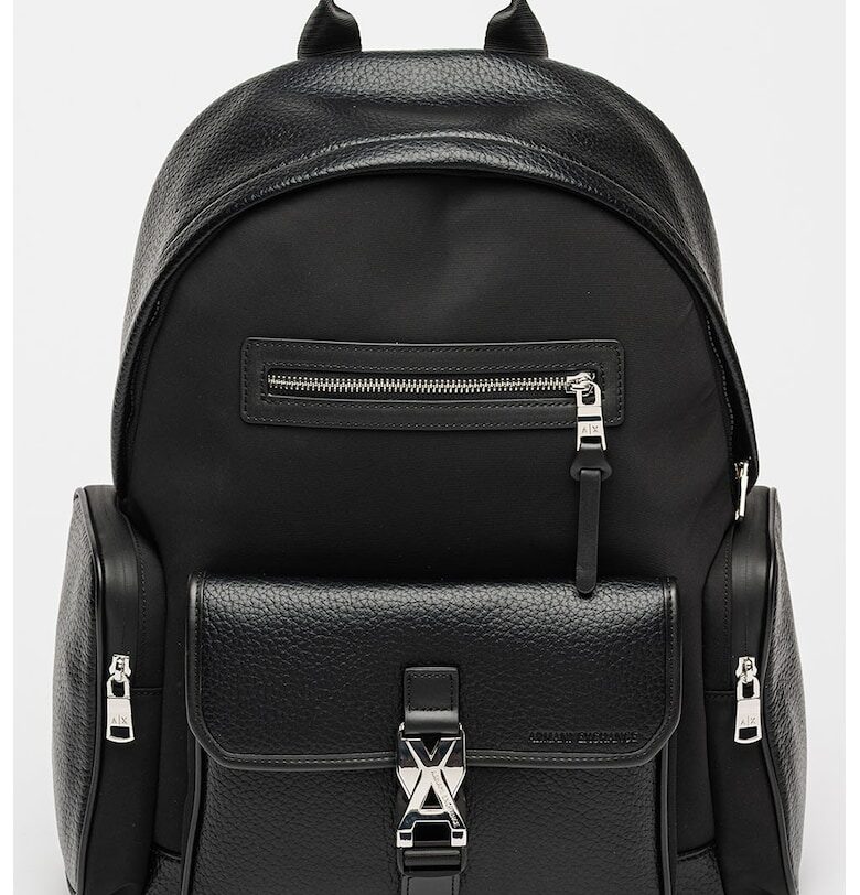 Раница от еко кожа с външни джобове ARMANI EXCHANGE
