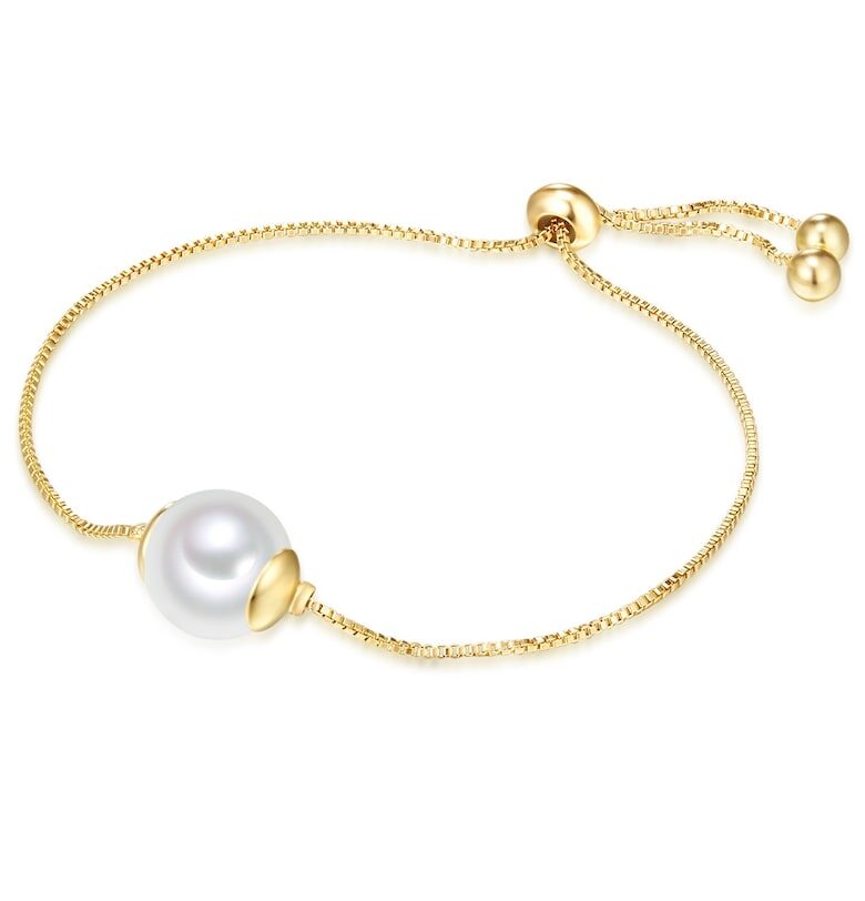 Регулируема гривна с покритие от 14K злато Lulu  Jane