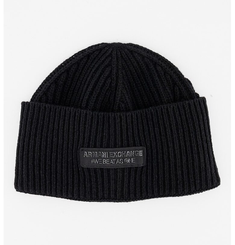 Рипсена шапка с лого ARMANI EXCHANGE