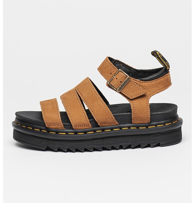 Сандали Blaire от набук с равна платформа Dr Martens