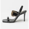 Сандали Emily от еко кожа с уголемена тока Versace Jeans Couture