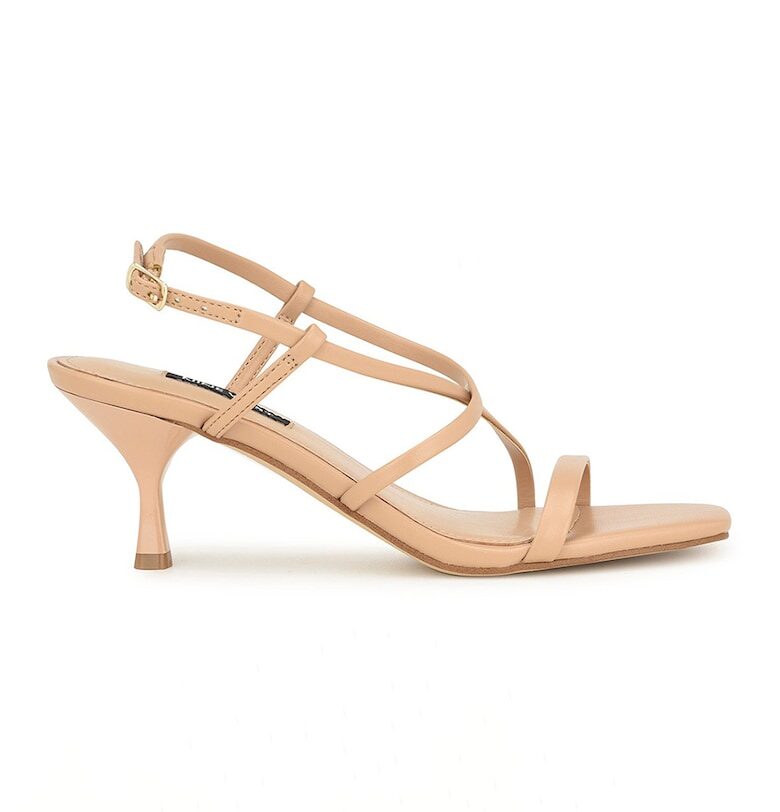 Сандали Hasa с котешки ток - Праскова - NINE WEST