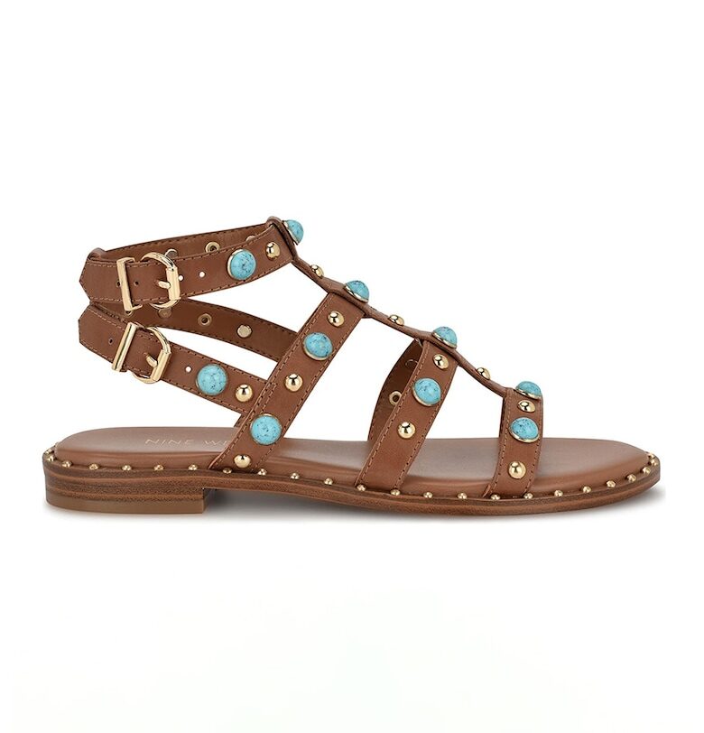 Сандали Mindela от еко кожа с апликации NINE WEST