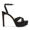 Сандали с ток и декоративни камъни Steve Madden