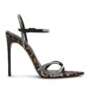Сатинирани обувки с принт и ток стилето Steve Madden