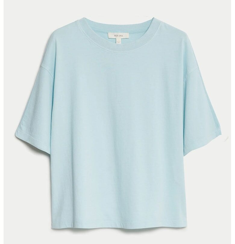 Свободна памучна тениска Marks  Spencer