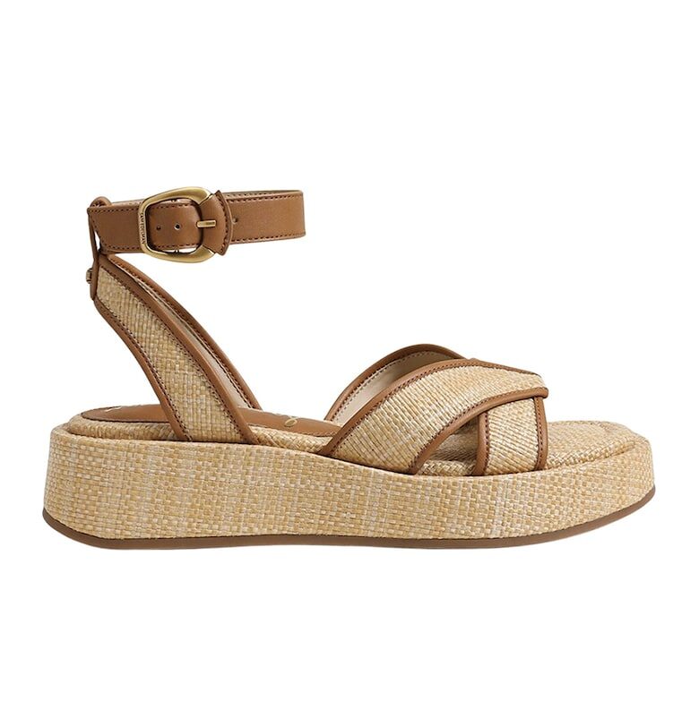 Скосени сандали Nylie - Канелено кафяво - Светло бежово - Sam Edelman