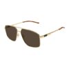 Слънчеви очила Aviator с плътен цвят Gucci
