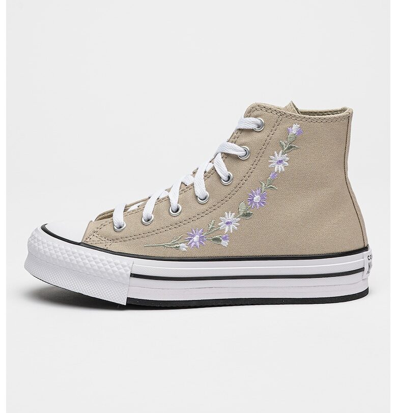 Спортни обувки All Star Lift с флорална бродерия Converse