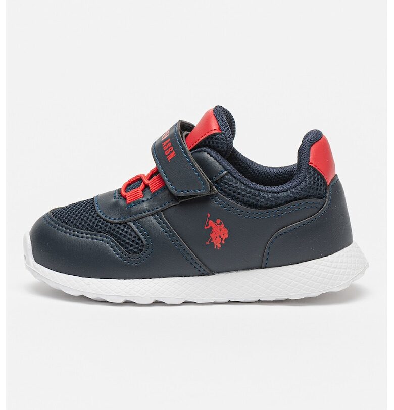 Спортни обувки от еко кожа с велкро и текстил US Polo Assn