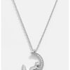 Сребърно колие с висулка с луна Meks Jewels