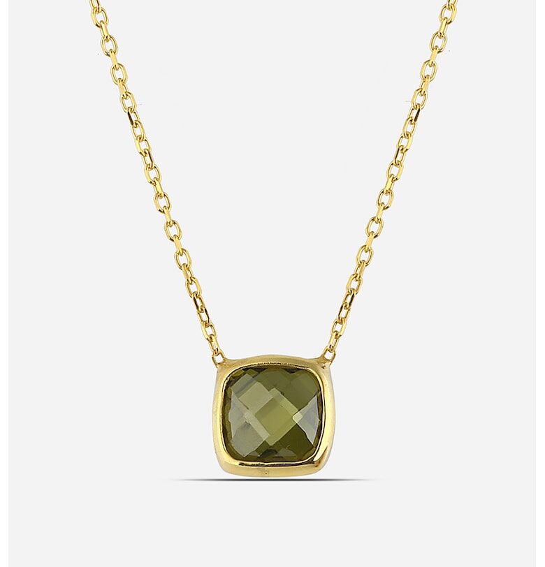 Сребърно колие с квадратна висулка Meks Jewels