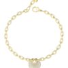 Стоманена гривна с висулка и кристали GUESS