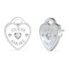 Сърцевидни обеци с кристали GUESS