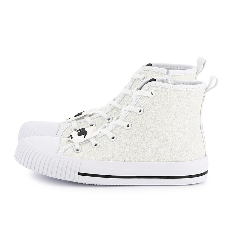 Текстилни спортни обувки с лого KARL LAGERFELD KIDS