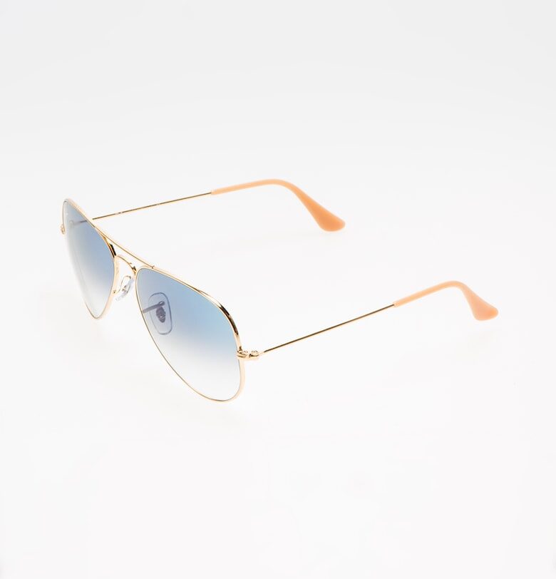 Унисекс златисти слънчеви очила Aviator Ray-Ban