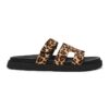 Чехли с кожа с косъм Missile Steve Madden