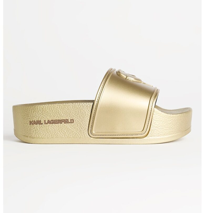 Чехли с лого и платформа Karl Lagerfeld