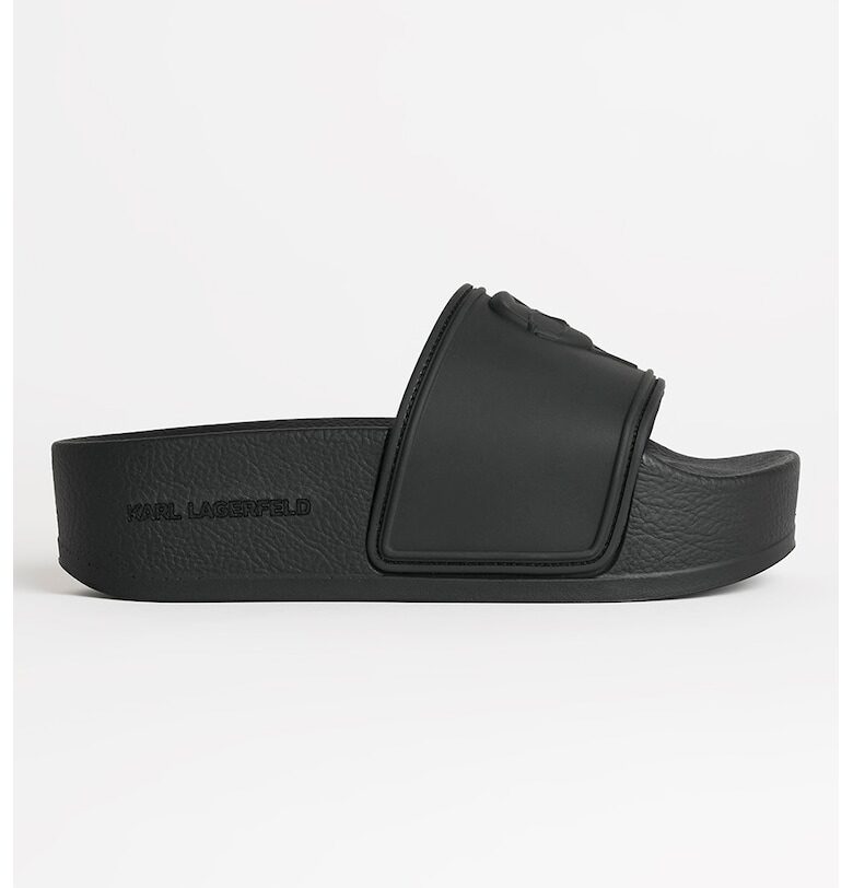 Чехли с лого и платформа Karl Lagerfeld