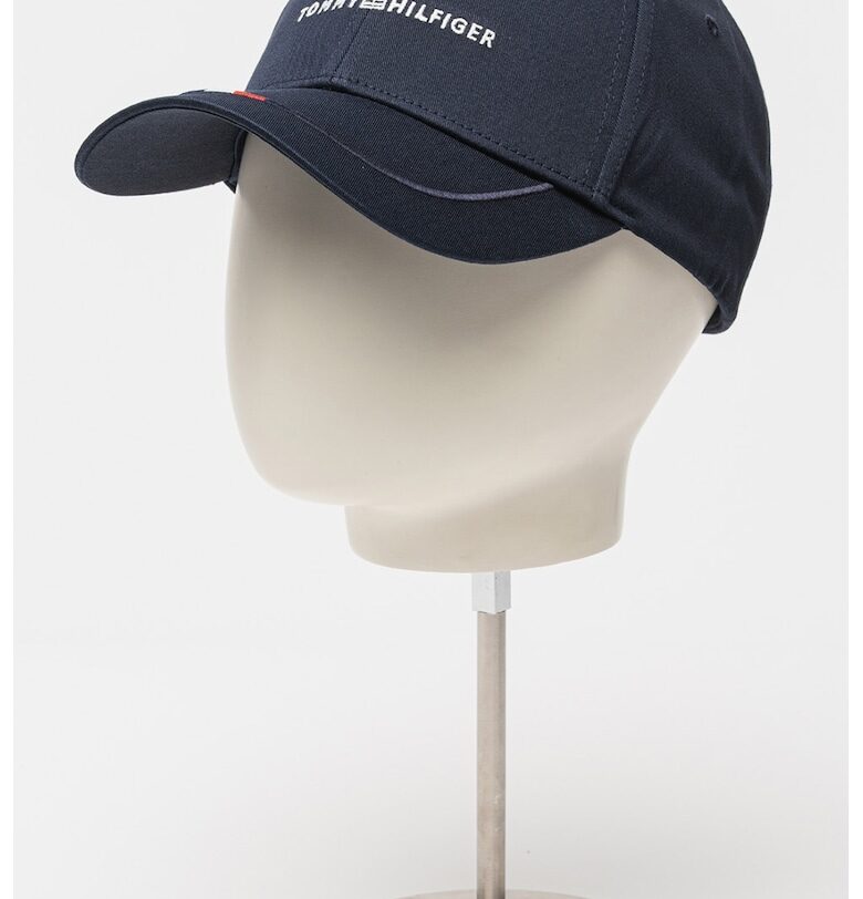 Шапка от органичен памук с лого Tommy Hilfiger