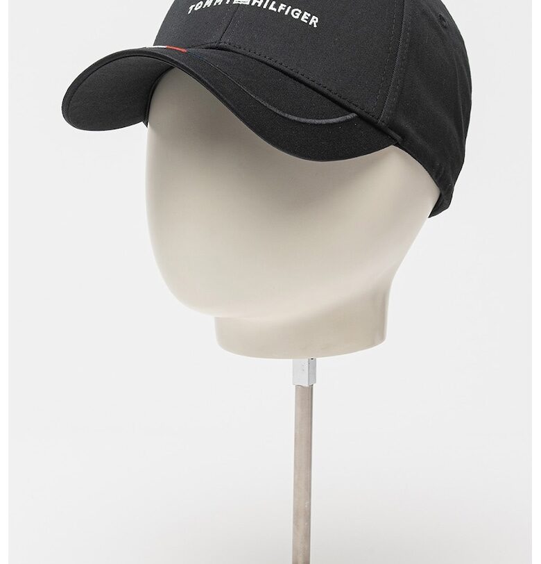 Шапка от органичен памук с лого Tommy Hilfiger