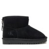 Апрески Calvin Klein Jeans Fur Boot V3A5-81036-0187 D Черен цвят на ниска цена