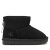 Апрески Calvin Klein Jeans Fur Boot V3A5-81036-0187 S Черен цвят на ниска цена