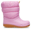 Апрески Crocs Classic Neo Puff Boot K 207684 Розов цвят на ниска цена