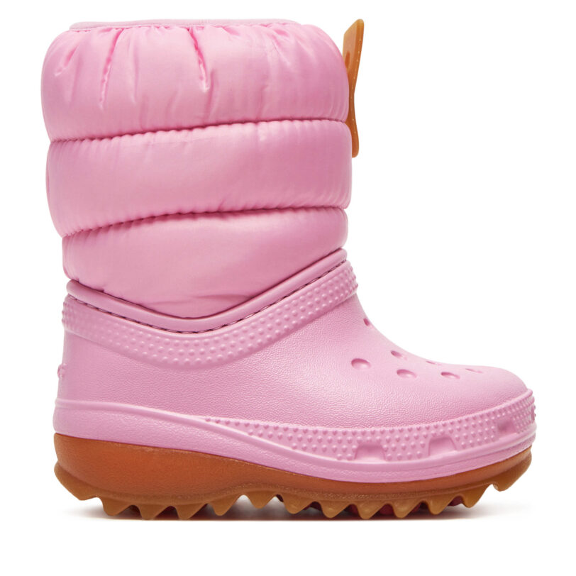 Апрески Crocs Classic Neo Puff Boot T 207683 Розов цвят на ниска цена