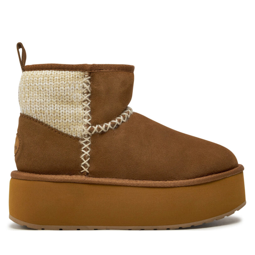 Апрески EMU Australia Stinger Knit Flatform W13143 Бежов цвят на ниска цена