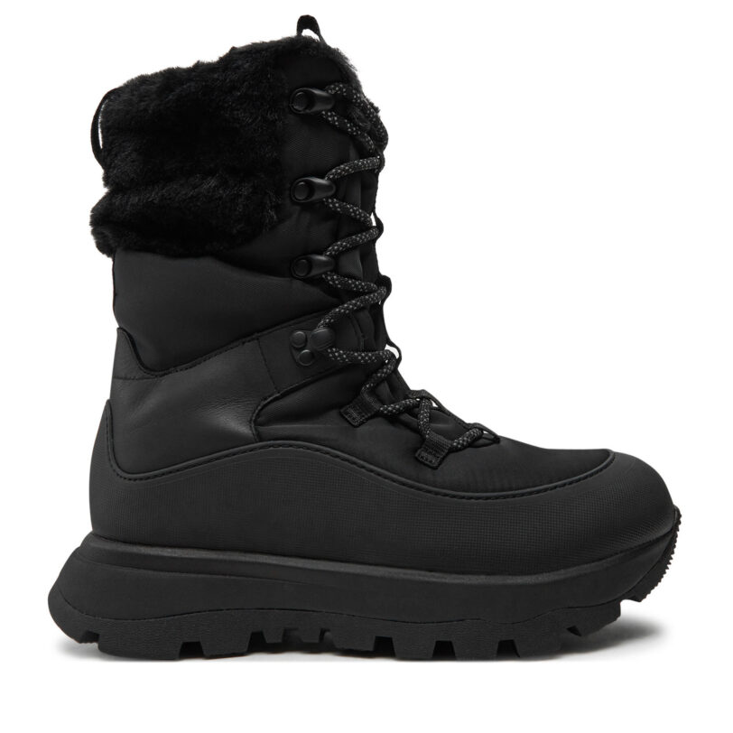 Апрески FitFlop Neo D-Hyker Tall Boot IG3 090 Черен цвят на ниска цена