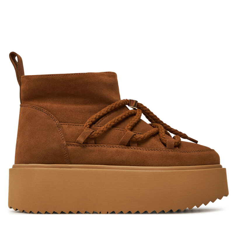 Апрески Inuikii Classic Low Platform 75204-004 Кафяв цвят на ниска цена