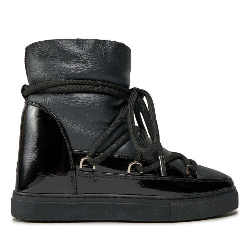 Апрески Inuikii Gloss Wedge 75203-007 Черен цвят на ниска цена