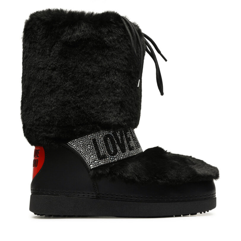 Апрески LOVE MOSCHINO JA24222G0HJW0000 Черен цвят на ниска цена