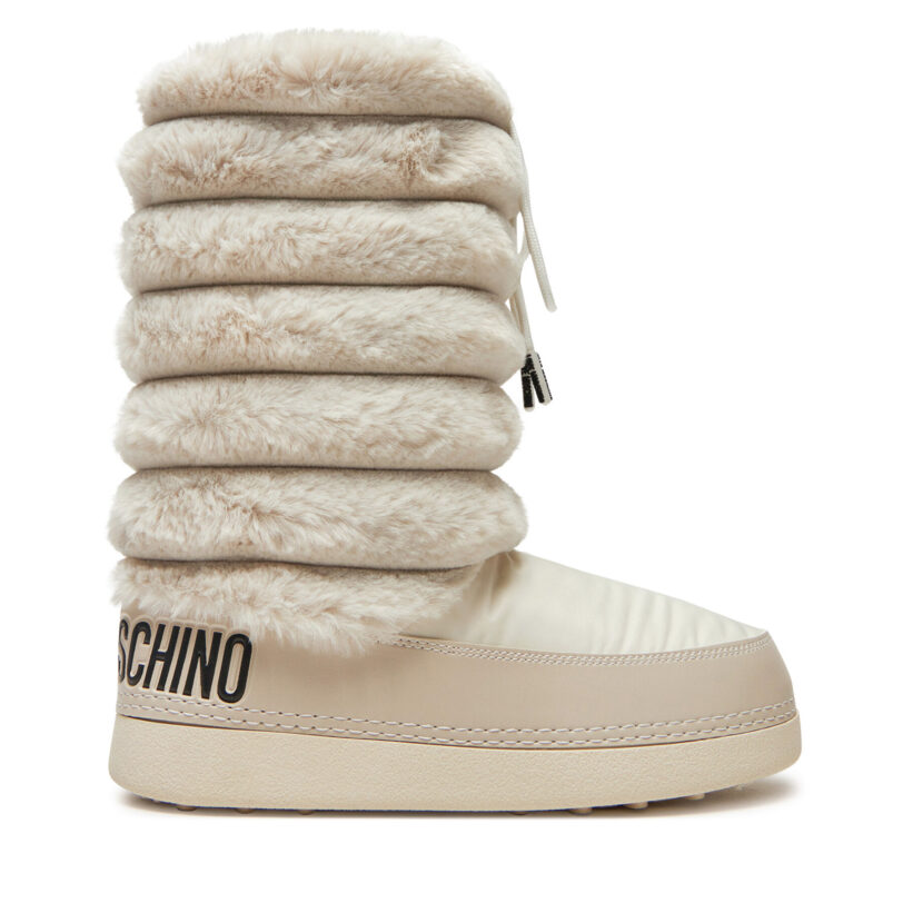 Апрески LOVE MOSCHINO JA24312G0LISH120 Екрю цвят на ниска цена