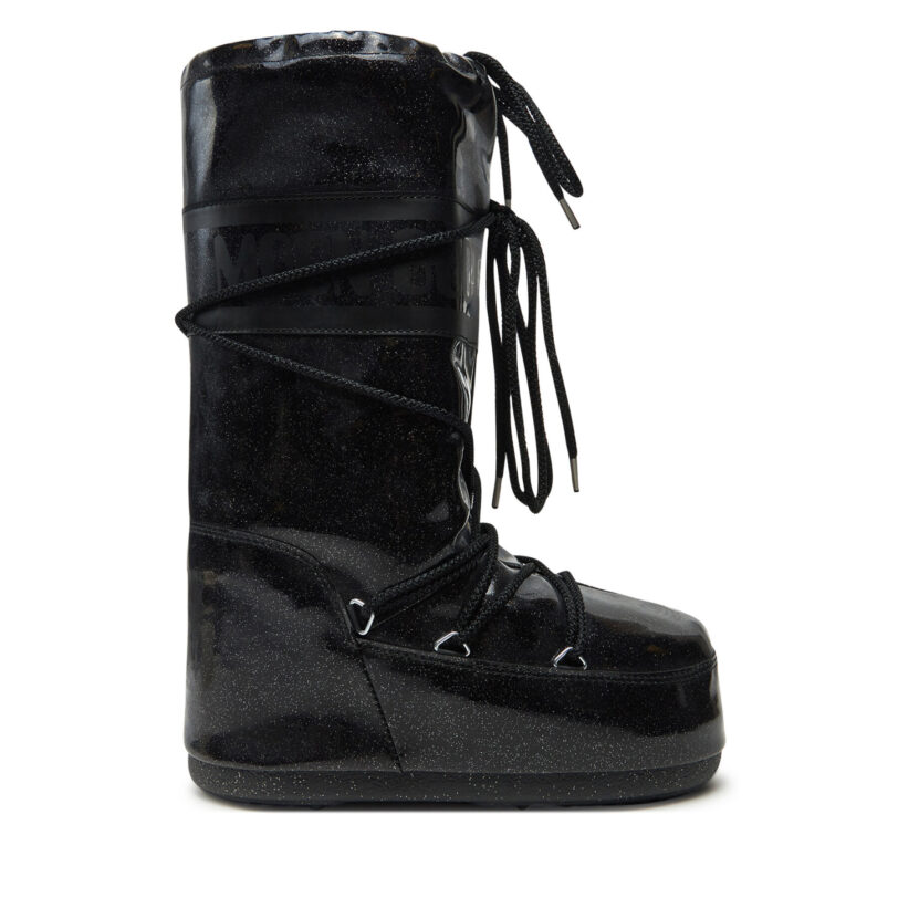 Апрески Moon Boot Icon Glitter 80D1402850 Черен цвят на ниска цена