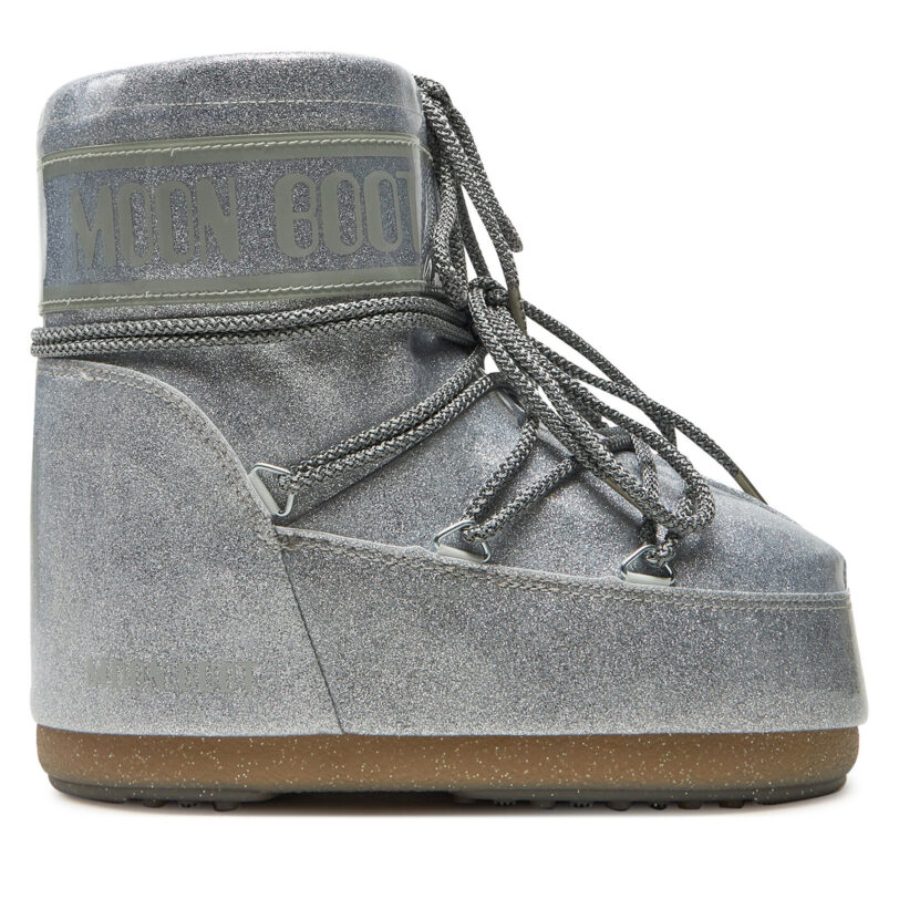 Апрески Moon Boot Icon Low Glitter 80D1409440 Сребрист цвят на ниска цена