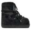 Апрески Moon Boot Icon Low Glitter 80D1409440 Черен цвят на ниска цена