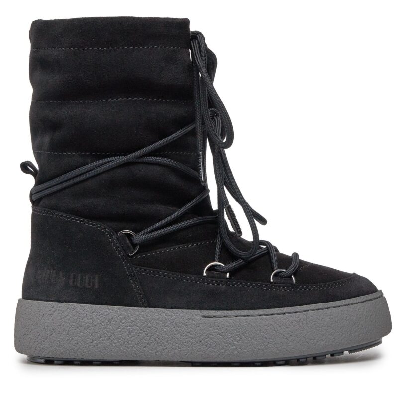 Апрески Moon Boot Ltrack Suede 24501100003 Черен цвят на ниска цена