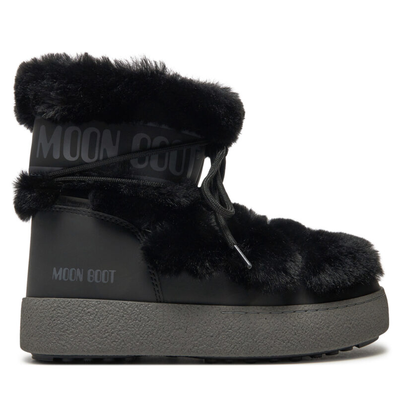 Апрески Moon Boot Ltrack Tube Faux-Fur 80D2450130 Черен цвят на ниска цена