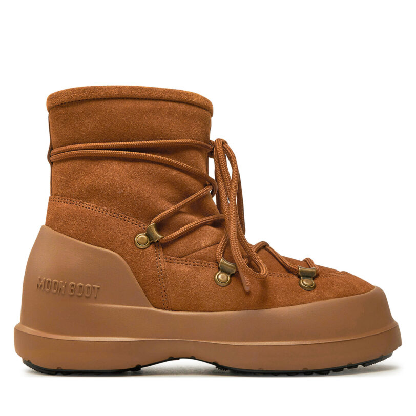 Апрески Moon Boot Luna Boot Suede 80D2480030 Кафяв цвят на ниска цена