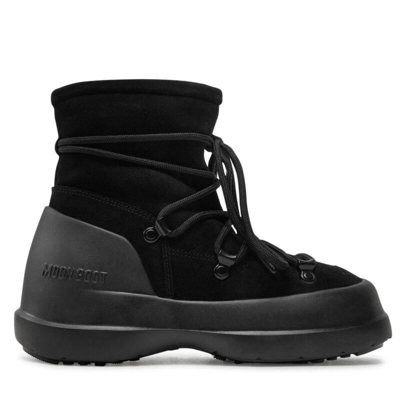 Апрески Moon Boot Luna Boot Suede 80D2480030 Черен цвят на ниска цена