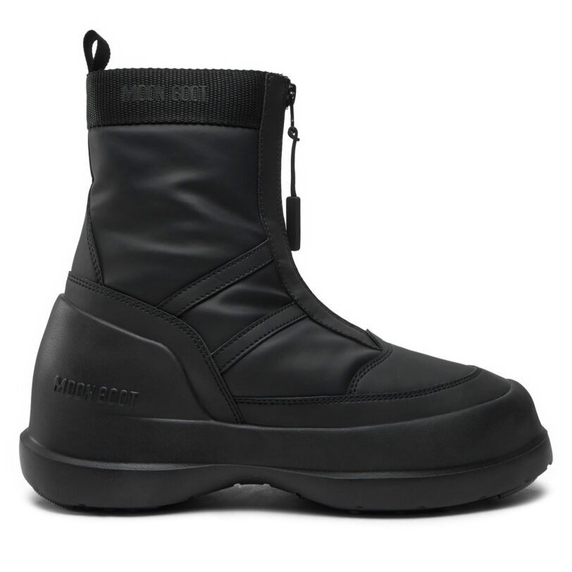 Апрески Moon Boot Luna Zip Boot 80D2480010 Черен цвят на ниска цена