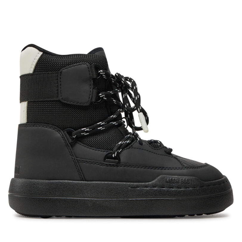 Апрески Moon Boot Park Sneaker Boot 80D2470060 Черен цвят на ниска цена